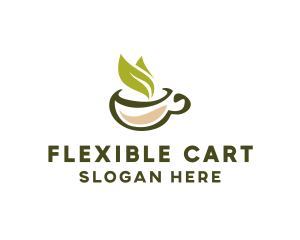 Green Tea Cup logo design