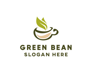 Green Tea Cup logo design