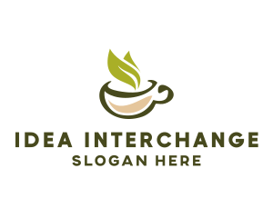 Green Tea Cup logo design