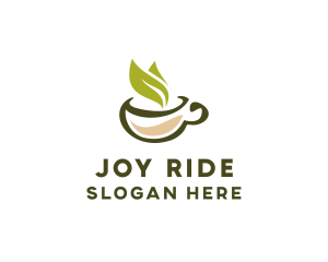 Green Tea Cup logo design