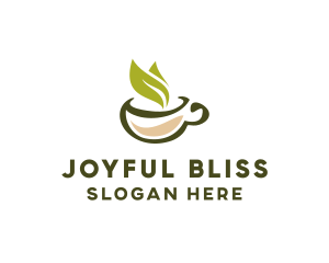 Green Tea Cup logo design