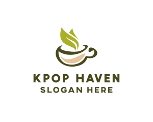 Green Tea Cup logo design