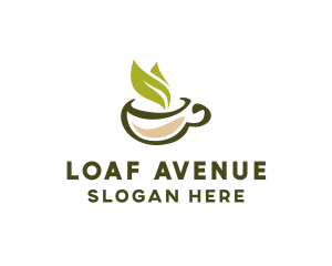 Green Tea Cup logo design