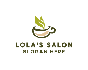 Green Tea Cup logo design