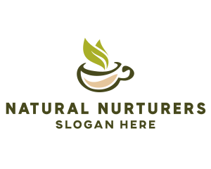 Green Tea Cup logo design