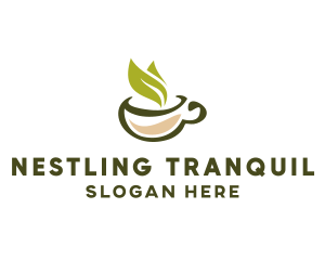 Green Tea Cup logo design