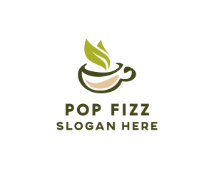 Green Tea Cup logo design