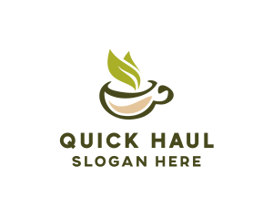 Green Tea Cup logo design