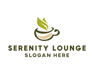 Green Tea Cup logo design