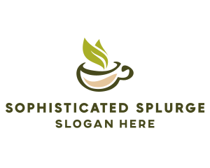 Green Tea Cup logo design