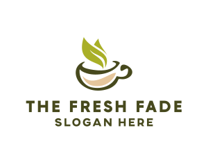 Green Tea Cup logo design