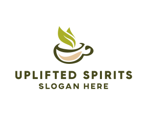 Green Tea Cup logo design