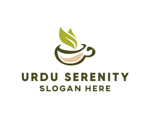 Green Tea Cup logo design