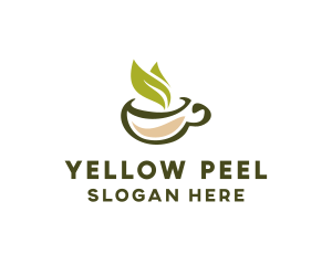 Green Tea Cup logo design