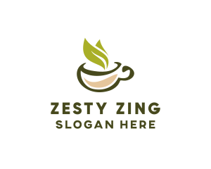 Green Tea Cup logo design