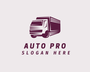 Courier Truck Delivery Logo