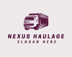 Courier Truck Delivery logo design