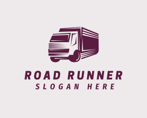 Courier Truck Delivery logo design