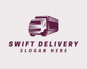 Courier Truck Delivery logo design