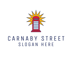 London Phone Booth logo design