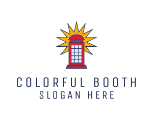 London Phone Booth logo design