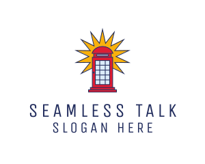 London Phone Booth logo design