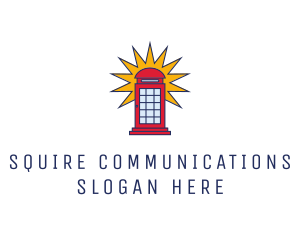 London Phone Booth logo design