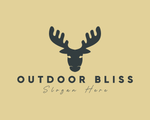 Modern Moose Deer logo design