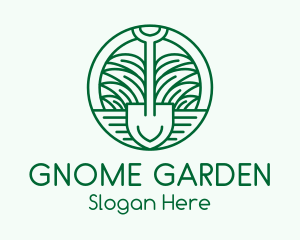 Gardening Grass Shovel logo design