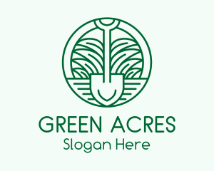 Gardening Grass Shovel logo