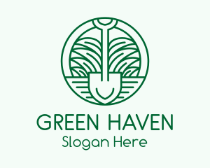 Gardening Grass Shovel logo