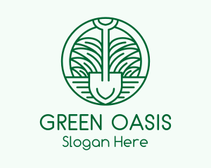 Gardening Grass Shovel logo