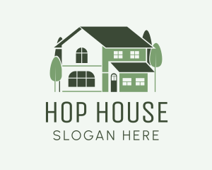 Nature House Village Property logo design