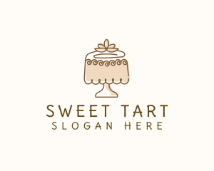 Floral Cake Dessert logo design