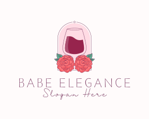 Elegant Rose Winery logo design