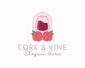 Elegant Rose Winery logo design