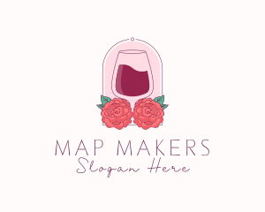 Elegant Rose Winery logo design