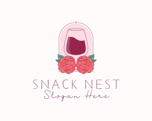 Elegant Rose Winery logo design