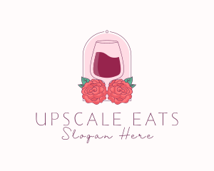 Elegant Rose Winery logo design