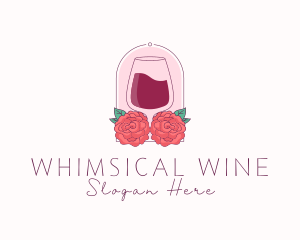 Elegant Rose Winery logo design