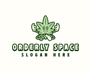 Organic Cannabis Meditation logo design