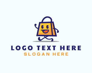 Retailer - Happy Shopping Bag logo design