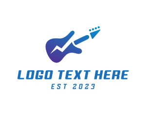 Electric Guitar Band logo design