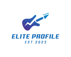 Electric Guitar Band logo design