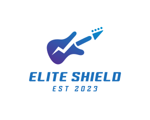 Electric Guitar Band logo design