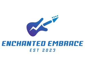 Electric Guitar Band logo design