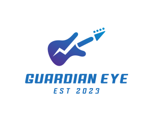 Electric Guitar Band logo design