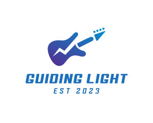 Electric Guitar Band logo design