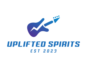 Electric Guitar Band logo design