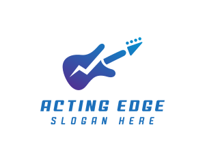 Electric Guitar Band logo design